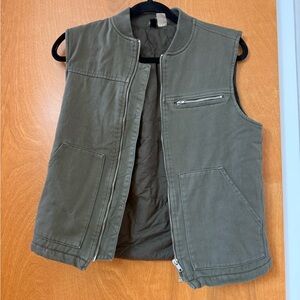 H&M Divided Quilted Olive Green Vest